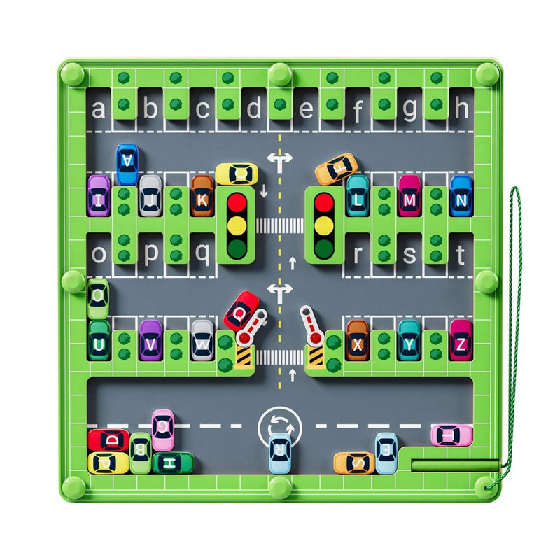 Labirintus parkoló kicsiknek - Tanulj és játssz a betűkkel