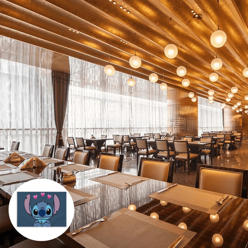 Disney Stitch Podkładka - Uroczy Kreskówka do Kuchni i Dekoracji Stołu