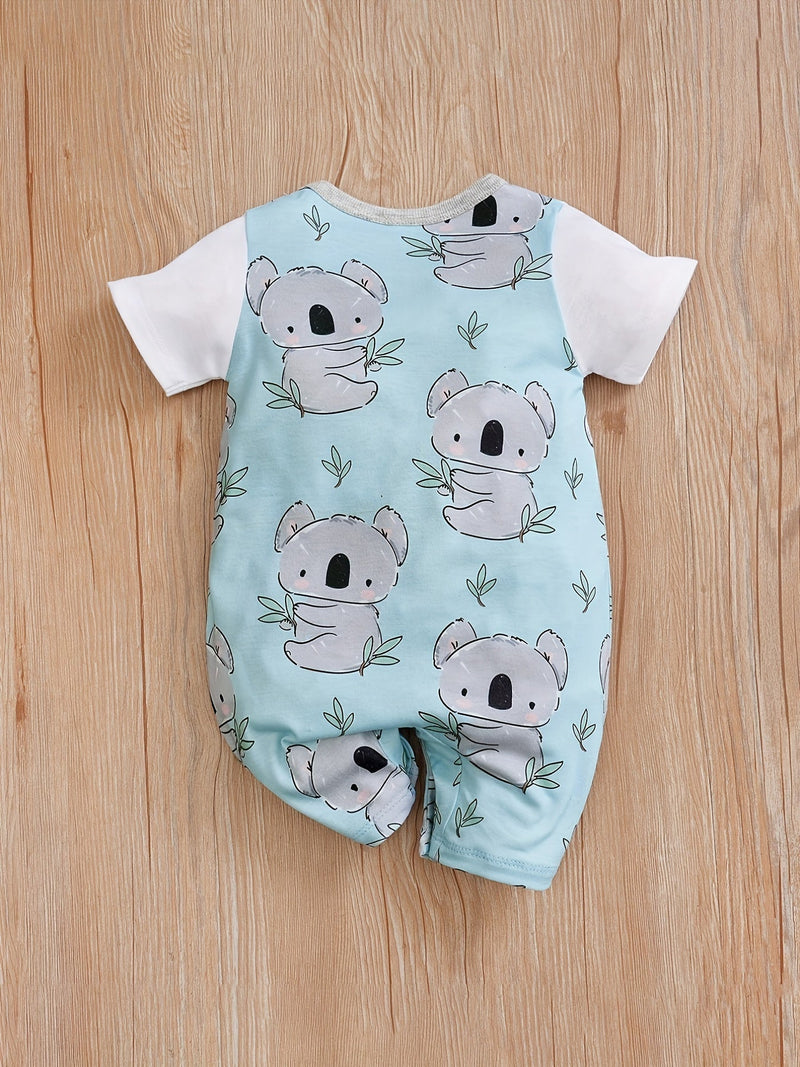 Uroczy Kombinezon dla Niemowląt z Motywem Koali – Komfortowy i Oddychający