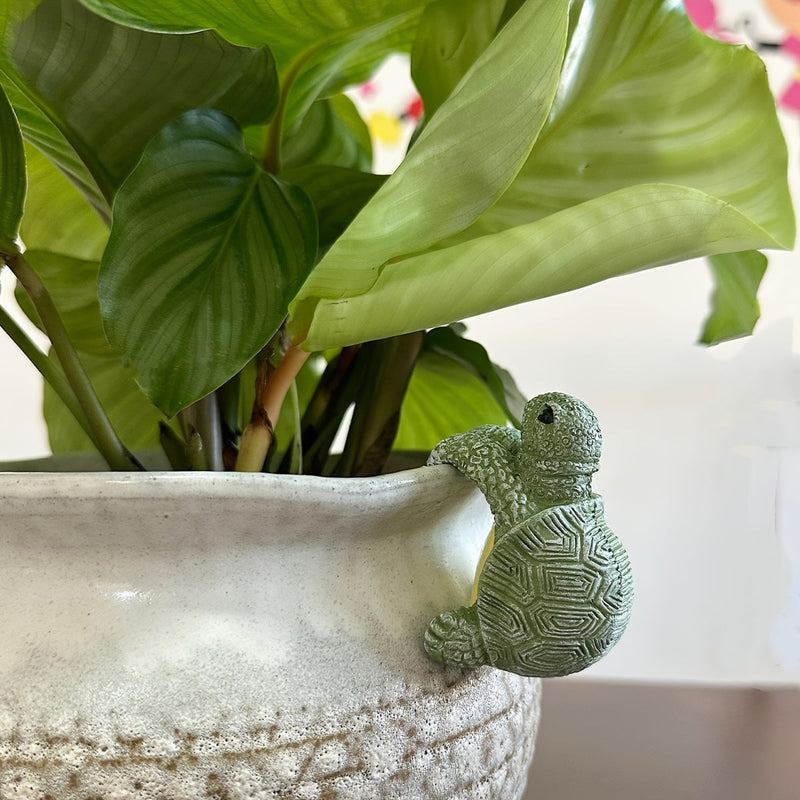 Funny Cartoon Turtle Hanging Planter – Ideal for Indoor and Outdoor Decoration