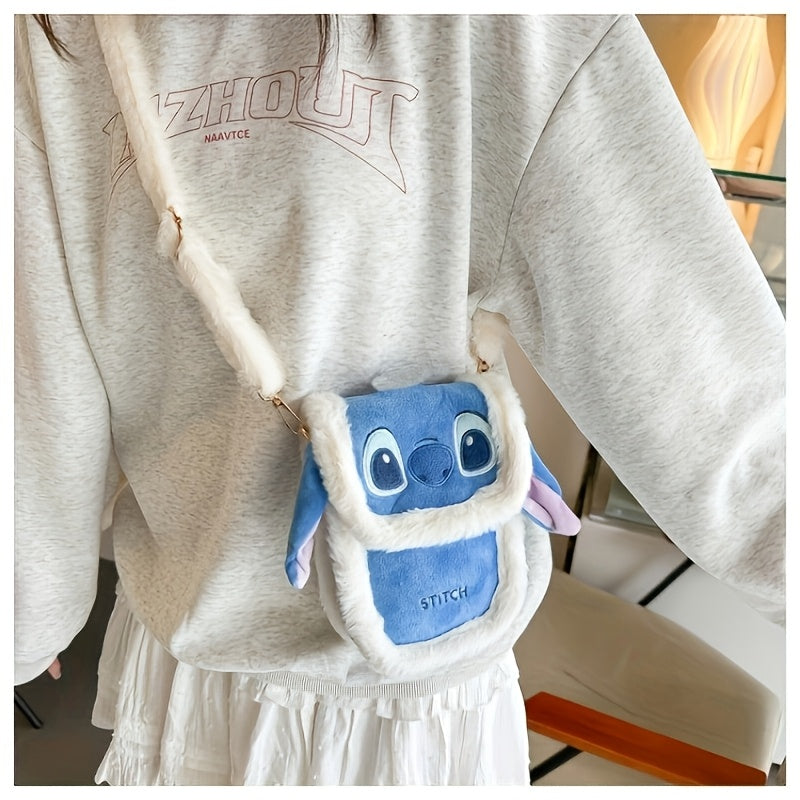 Urocza torebka Crossbody Stitch – Z futerkiem i haftowanym wzorem do codziennego użytku