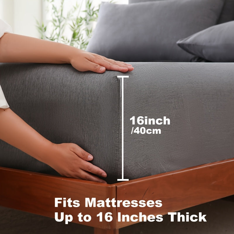 Letni chłodzący pokrowiec na materac z włókna bambusowego – Luksusowy oddychający komfort