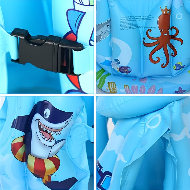 Kamizelka do pływania z nadrukiem rekinów – Komfortowa i bezpieczna dla przyjemności pływania w wodzie