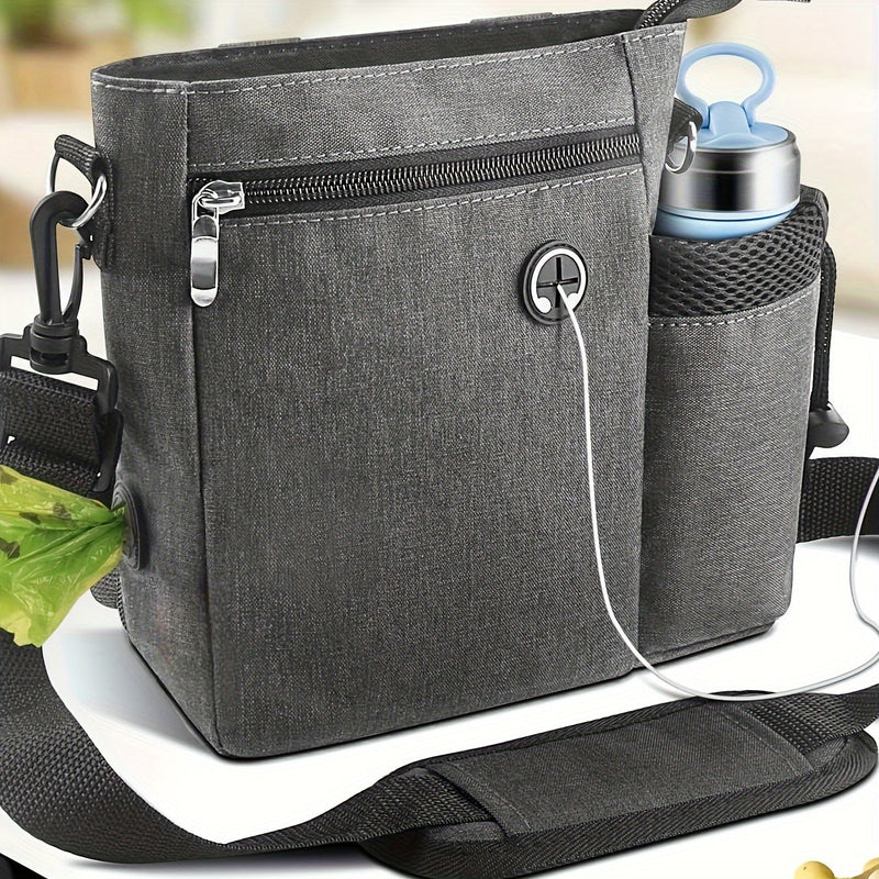 Treat pouch for dogs with bottle holder – Adjustable bag for training and outdoor activities