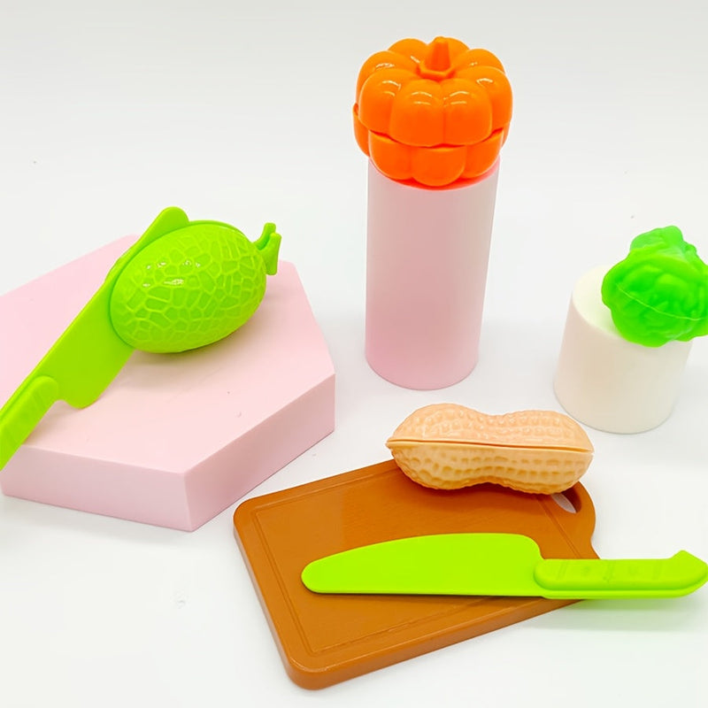 Set educațional pentru tăiat cu mâncare, fructe și legume – Ideal pentru învățarea timpurie și jocul de rol