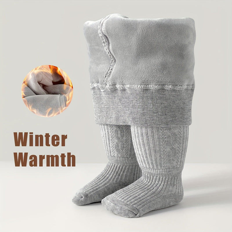 Ciepłe Rajstopowe Spodnie dla Niemowląt - Idealne na Zimowe Miesiące