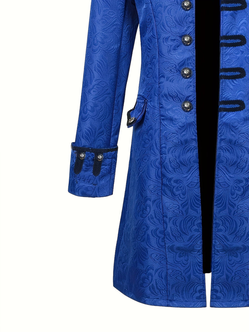 Hendrik Średniowieczny Żakardowy Płaszcz - Stylowy i Elegancki Strój na Uroczystości