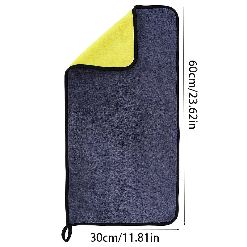 Dwustronny ręcznik do mycia samochodów z mikrofibry – Miękki i chłonny dla blasku