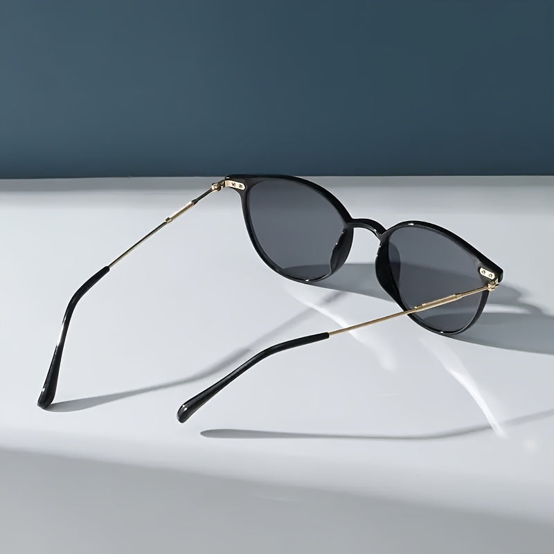 Stylowe Okulary Przeciwsłoneczne dla Kobiet – Elegancka Kombinacja Metalu i Plastiku na Słoneczne Dni