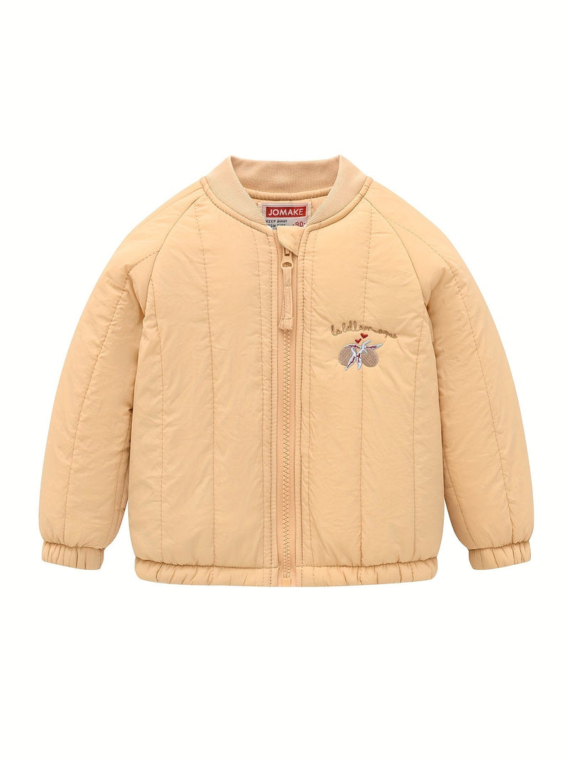 Urocza kurtka dziecięca z haftowanym księżycem – Idealna na jesień i zimę