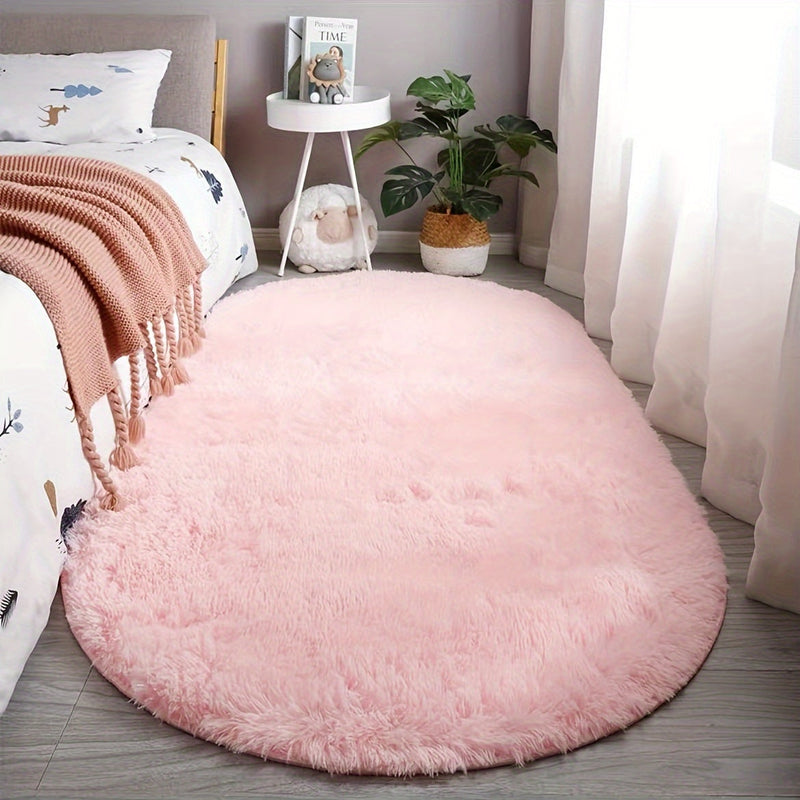Downy Oval Rug – Soft and Stylish Rug for Bedroom and Living Room Decoration