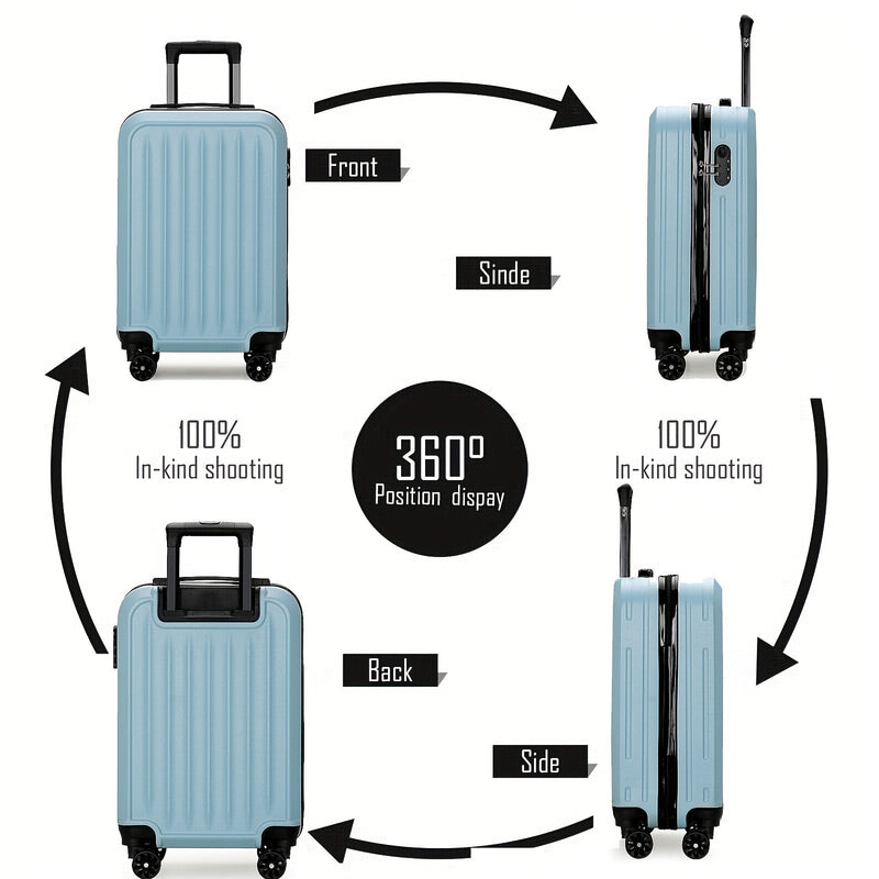 Stylowa Walizka Podróżna z 4 Kółkami – Kompaktowa i Wytrzymała na Światowe Przygody
