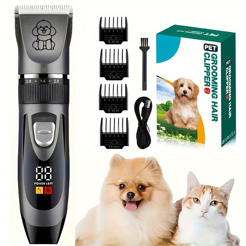 Wireless Trimmer for Animals – USB Rechargeable and Quiet for Dogs and Cats
