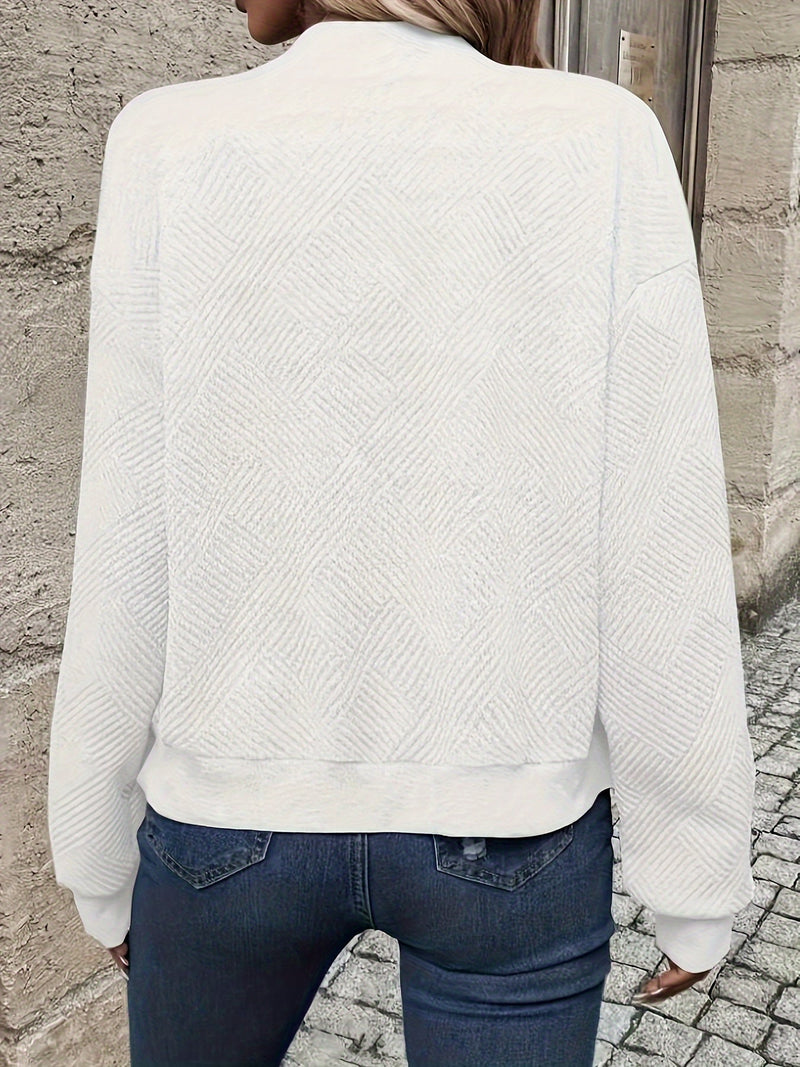 Stylish Woven Bomber Jacket – Ideal for Spring and Summer