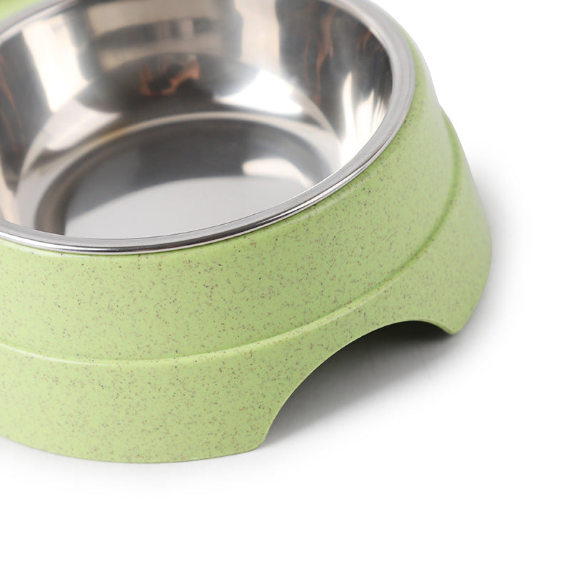 Double Stainless Steel Bowl for Pets – Ideal for Eating and Drinking