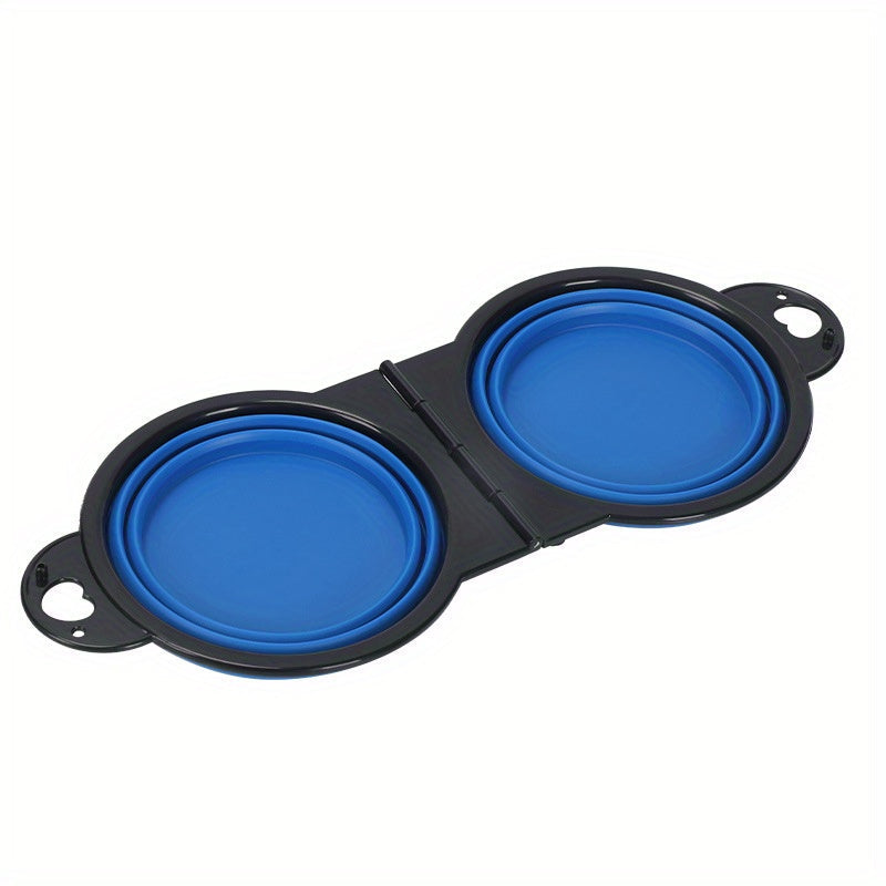 Összecsukható Kétoldalú Kutya Tálak – Kényelmes és Hordozható Utazáshoz és Sétához