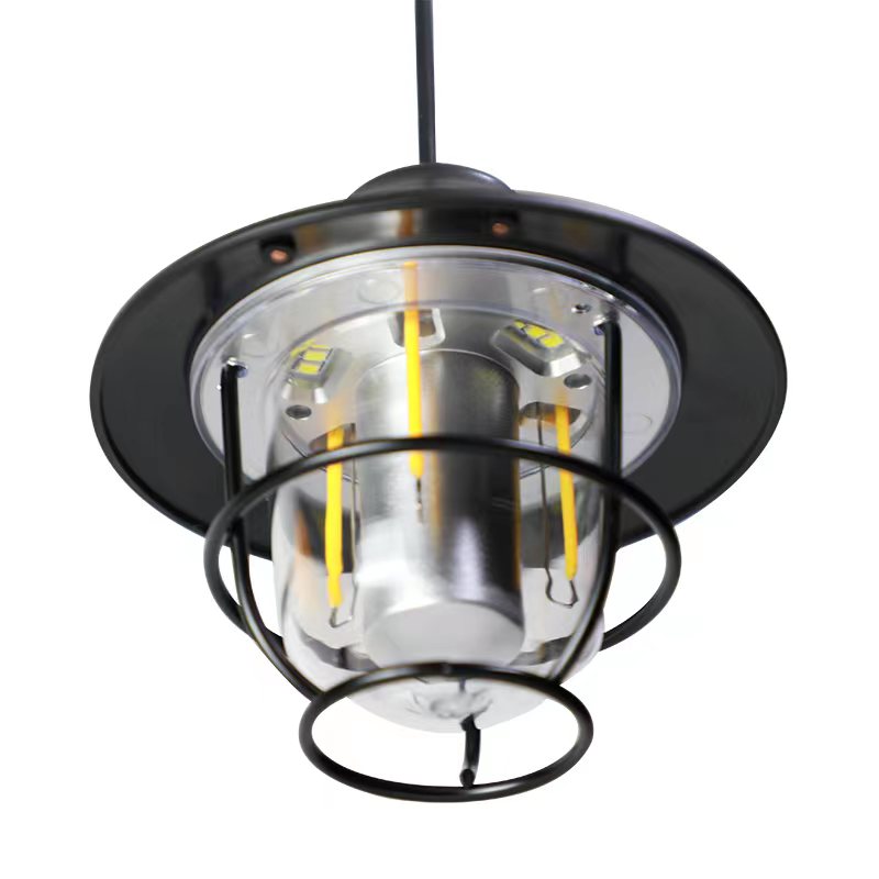 Vintage LED Lampa Campingowa - Ładowana i Trwała na Przygody na Świeżym Powietrzu