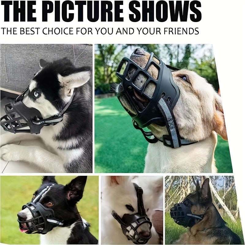 Adjustable dog muzzle – Breathable and safe for training and walks
