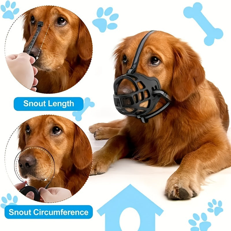Adjustable dog muzzle – Breathable and safe for training and walks