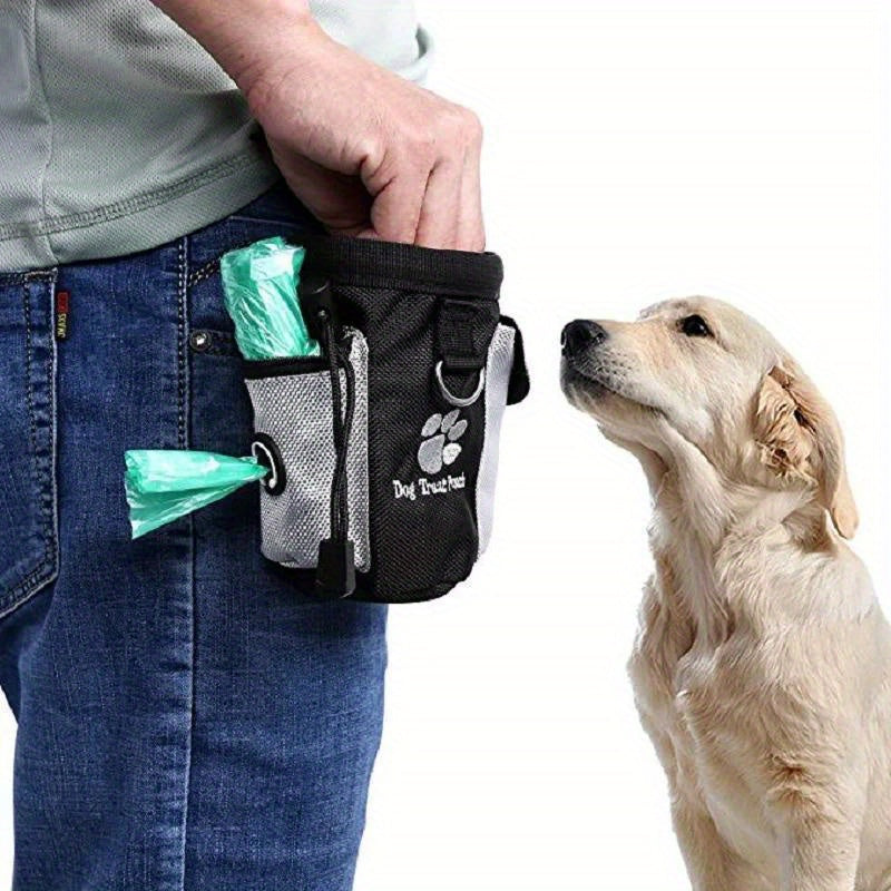 Treat pouch for dogs with dispenser for waste bags – Ideal for training and walks