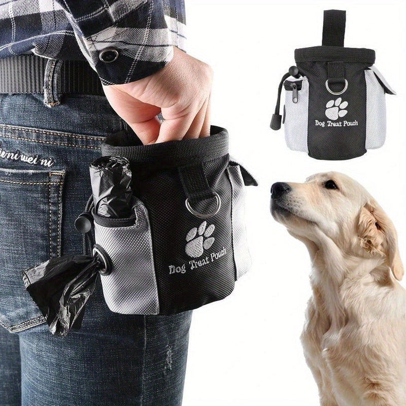 Treat pouch for dogs with dispenser for waste bags – Ideal for training and walks