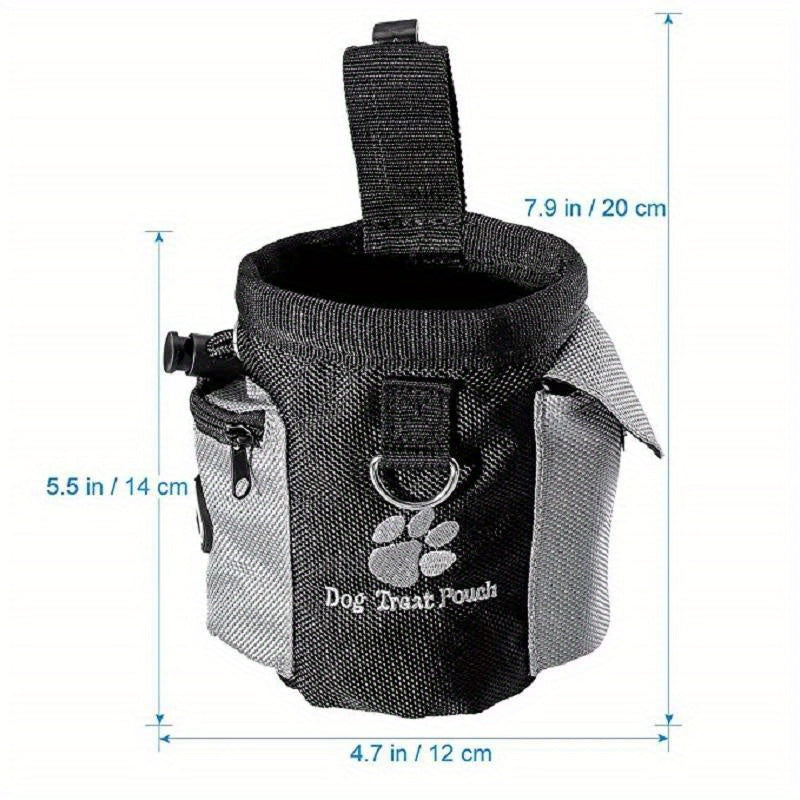 Treat pouch for dogs with dispenser for waste bags – Ideal for training and walks