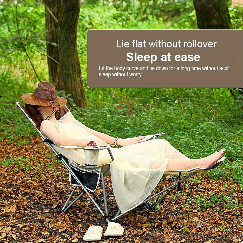 Lekki Składany Fotel Plażowy – Idealny do Kempingu, Wędkowania i Relaksu