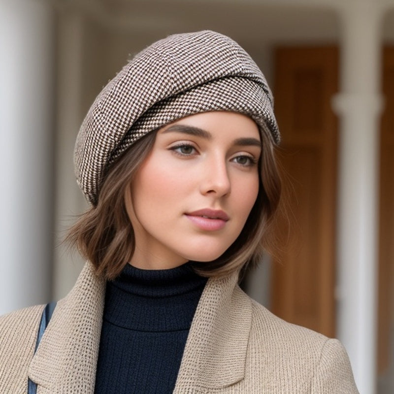 Sophie Retro Beret – Stylowa Zimowa Czapka na Zimne Dni