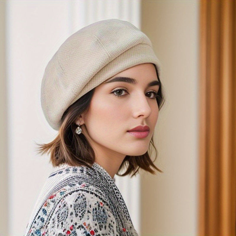 Sophie Retro Beret – Stylowa Zimowa Czapka na Zimne Dni