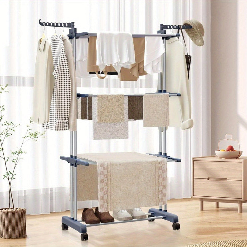 3-warstwowy pionowy suszarka do prania – praktyczna i kompaktowa