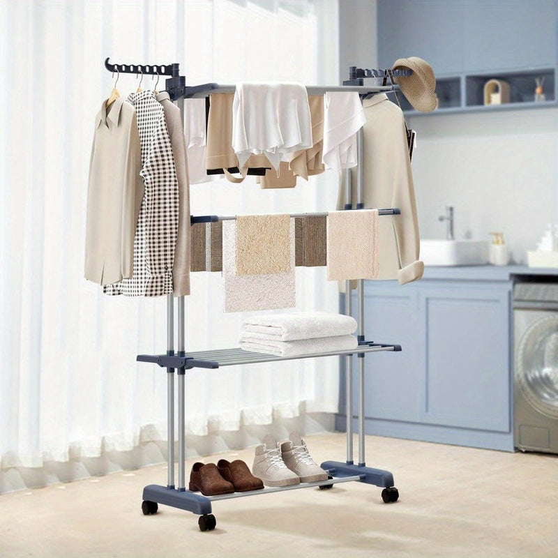 3-warstwowy pionowy suszarka do prania – praktyczna i kompaktowa