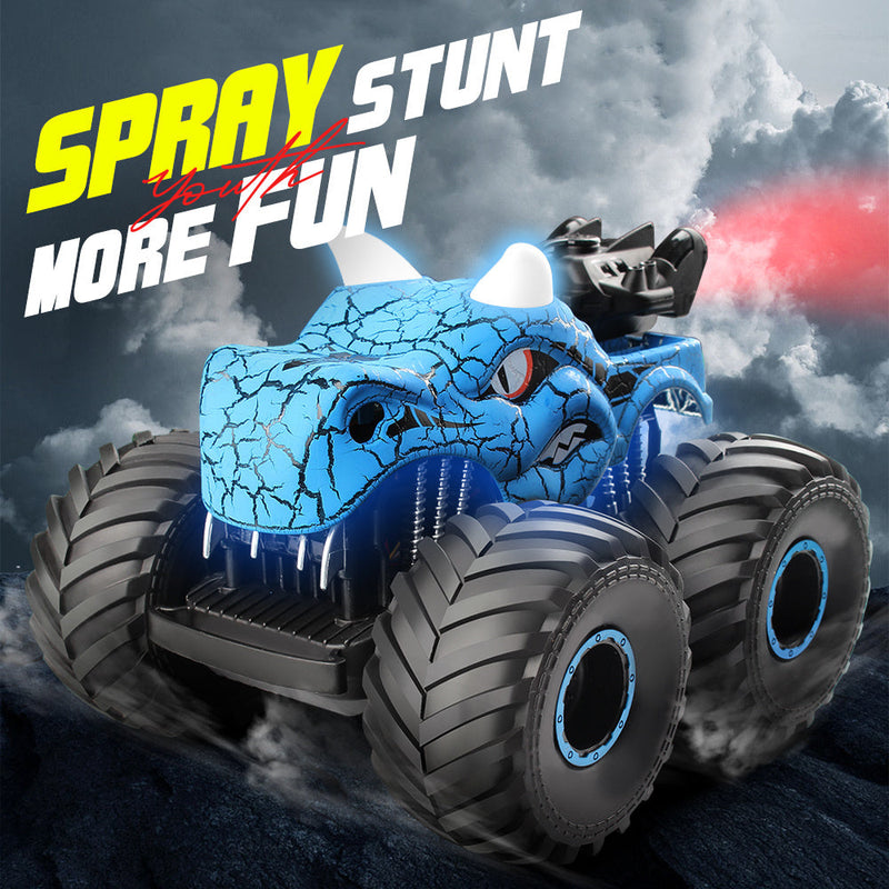 DinoBlaze Stuntauto - Spektakularny RC Monstertruck z Dymem i Światłem