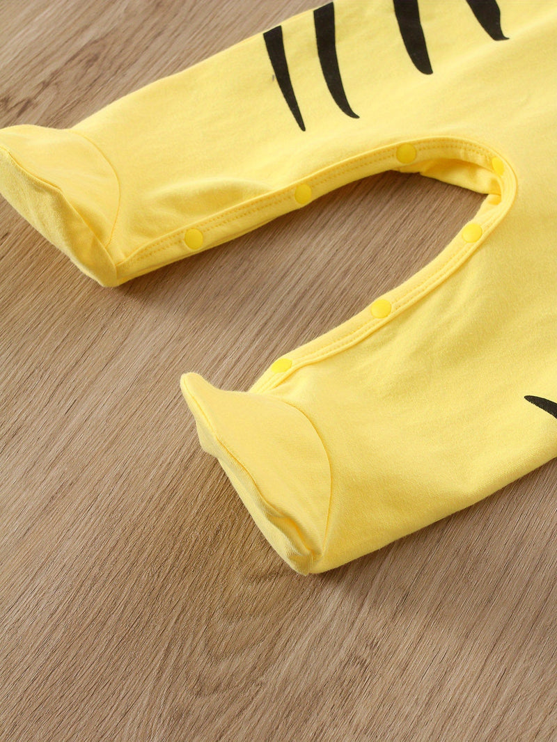 Zestaw 6 Body dla Niemowląt z Wzorami Zwierząt – Wraz z Czapeczkami dla Chłopców