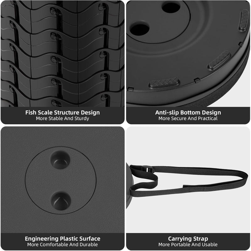 Składane Krzesło z Pasek do Noszenia - Kompaktowe i Wytrzymałe na Przygody na Świeżym Powietrzu