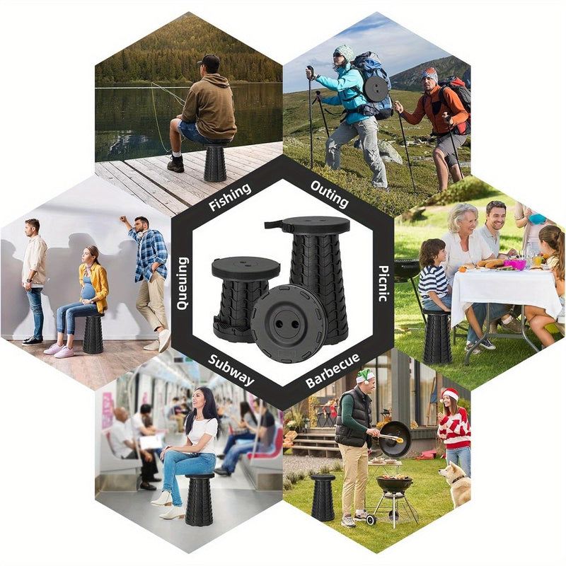 Składane Krzesło z Pasek do Noszenia - Kompaktowe i Wytrzymałe na Przygody na Świeżym Powietrzu