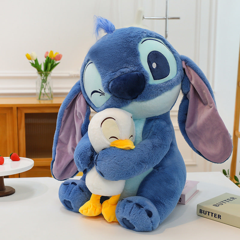 Kawaii Stitch Pluszowy Przytulak - Urocza Kartonowa Lalka do Snu i Dekoracji