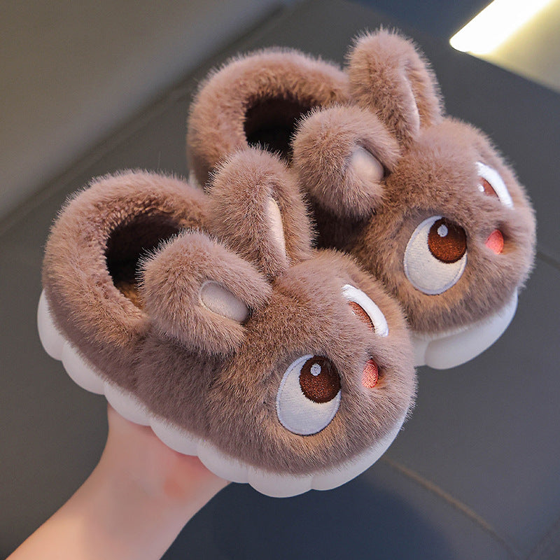 Fluffy Bunny Slippers for Children - For Comfortable Winter Days