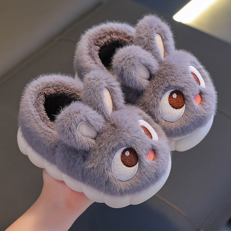 Fluffy Bunny Slippers for Children - For Comfortable Winter Days