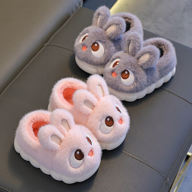 Fluffy Bunny Slippers for Children - For Comfortable Winter Days