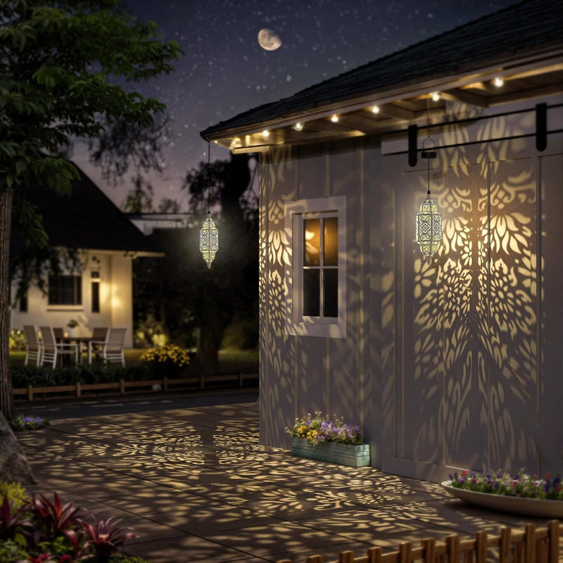 Marokańska Lampa Nastrojowa - Vintage Elegancja na Zewnątrz