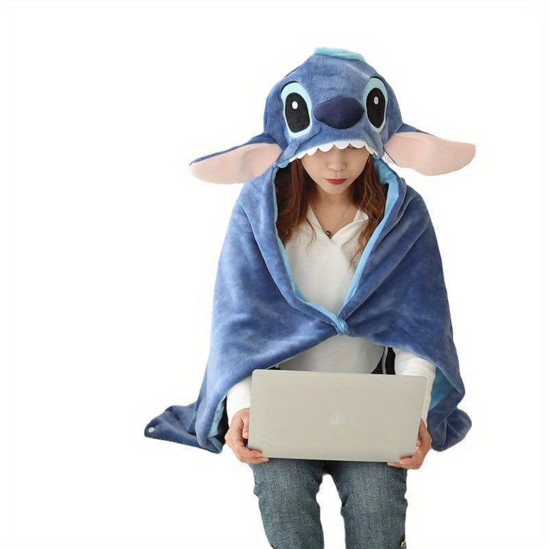 Disney Stitch Hoodie Koc – Ciepły i Uroczy na Letnie Wieczory Filmowe lub Święta