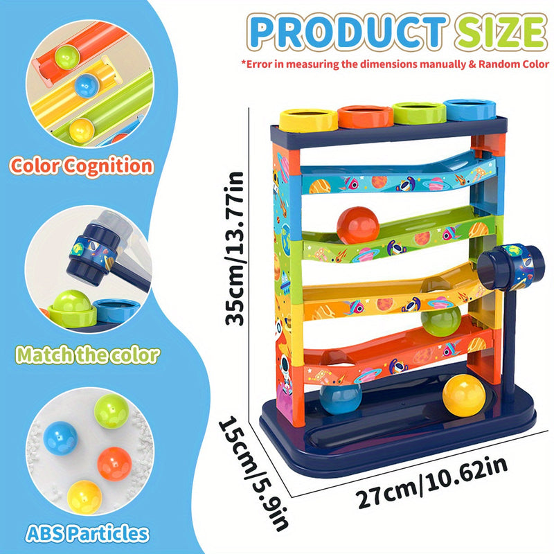 Kolorowy System Rolenia Piłek – Edukacyjna Zabawka dla Dzieci