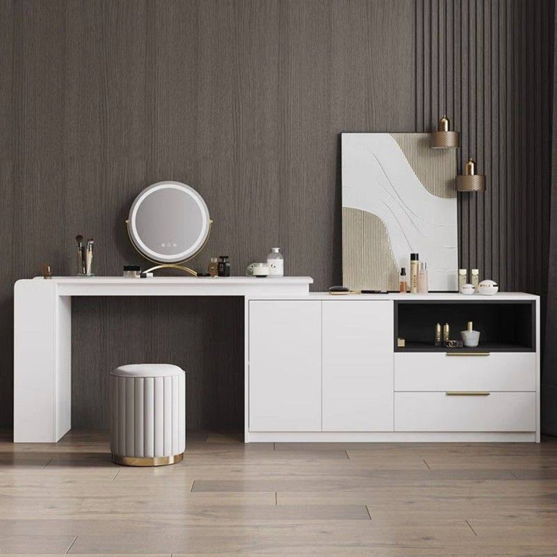 Nordic Chic Pufa z Przechowalnią – Stylowa Okrągła Pufa z Przechowalnią i Lustrzanym Wykończeniem