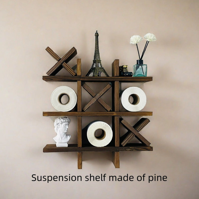 Rustykalny Drewniany Uchwyt na Papier Toaletowy – Zainspirowany rzemieślniczą pracą drewnianą