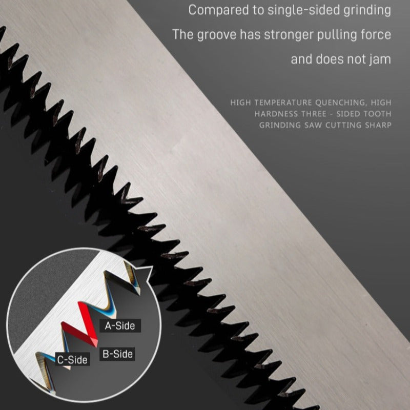 360° Rozsuwana Piła Składana - Solidna i Efektywna do Ogrodnictwa i Kempingowania