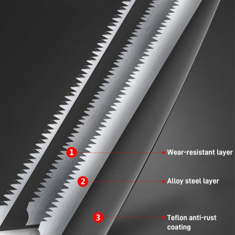 360° Rozsuwana Piła Składana - Solidna i Efektywna do Ogrodnictwa i Kempingowania