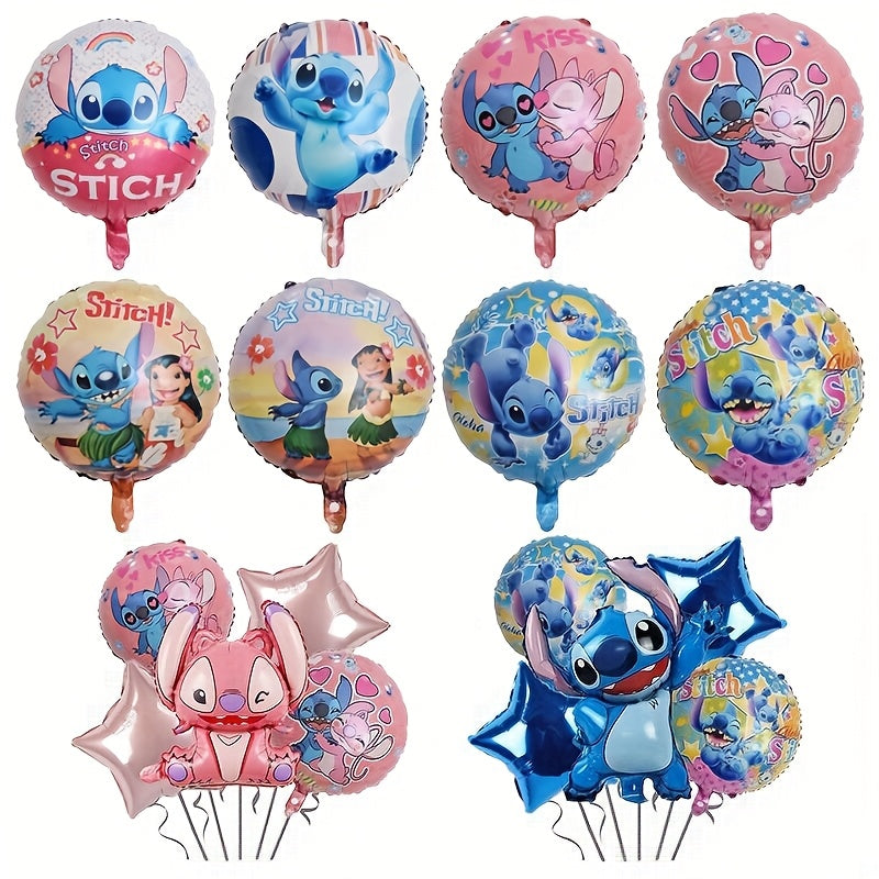 Zestaw Balonów Stitch – 5 Sztuk na Magiczną Imprezę