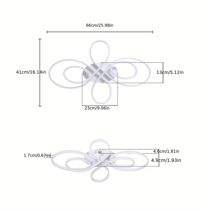 Lampa sufitowa LED 90W – Duża średnica i ściemniana