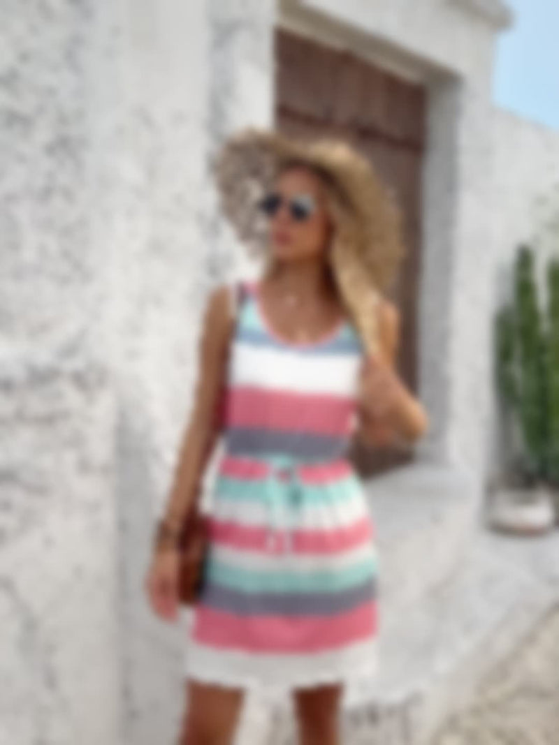 Rochie de vară stilată cu bretele pentru femei - confortabilă și ideală pentru vacanță