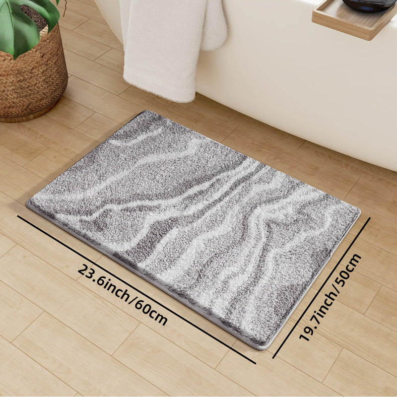 Puchaty Dywanik Łazienkowy – Chłonny i Miękki do Łazienki lub Kuchni